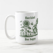 Mug Bee Kind Bee Happy for Environmental educators (Gauche)