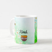 Mug Bee kind honey floral green insect (Devant gauche)