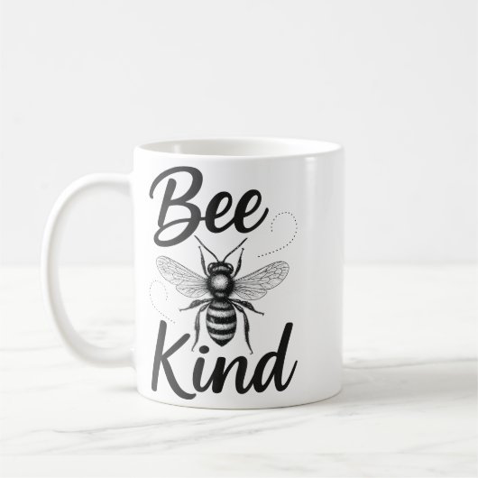 Mug Bee Kind Sitive Quote Cute Funny Design For Kids (Gauche)