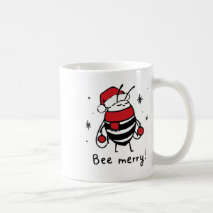 Mug Bee Merry Funny Cadeau de Noël