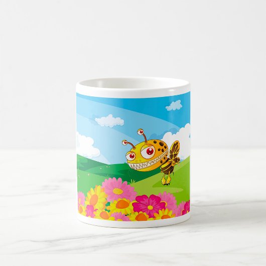 Mug Bee Monster mignonne mais Déplaisante dans un cham