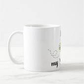 Mug "Bee my Valentine" jeu de mots avec des abeilles m (Gauche)