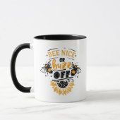 Mug Bee Nice ou Buzz Off Funny HoneyBee (Gauche)