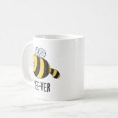 Mug Bee ver Funny Animal Beaver Bee Pun (Devant gauche)