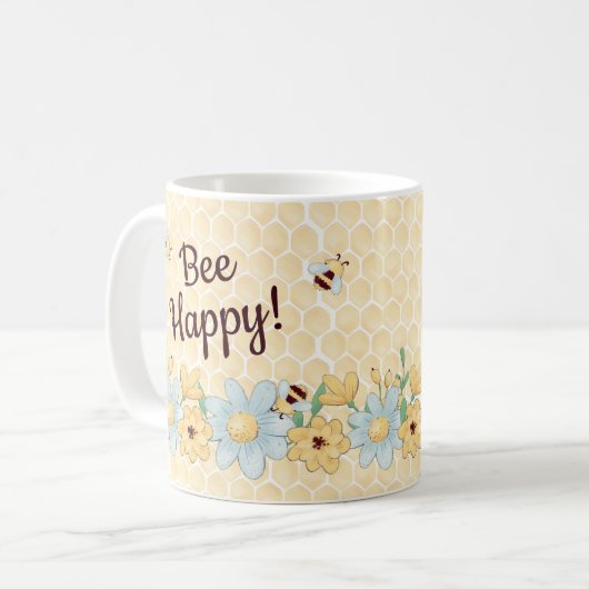 Mug Bee Whimsical Happy (Devant gauche)