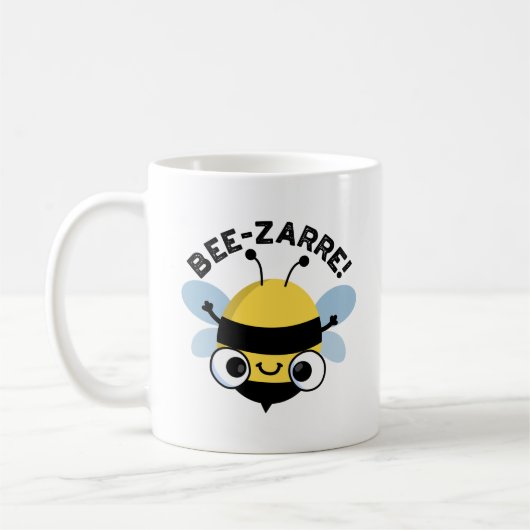 Mug Bee-zarre Funny Bizarre Bee Pun (Gauche)