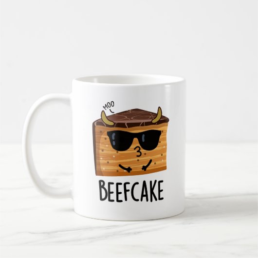 Mug Beefcake Funny Cake Pun (Gauche)