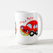 Mug Béep Beep de voiture de caricature pour enfants mi (Devant droit)