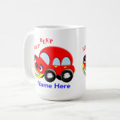 Mug Béep Beep de voiture de caricature pour enfants mi (Devant gauche)