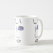 Mug Beer glass eyes. (Devant droit)