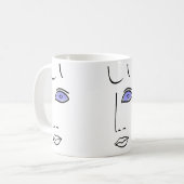 Mug Beer glass eyes. (Devant gauche)
