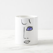 Mug Beer glass eyes. (Centre)