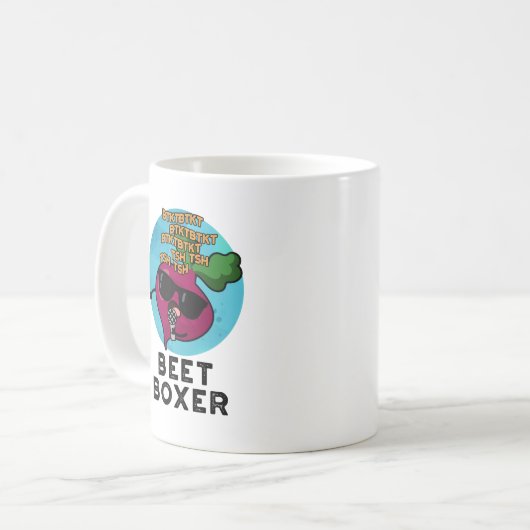 Mug Beet Boxer Funny Beet Pun (Devant gauche)