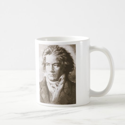 Mug Beethoven À Sepia (Droite)