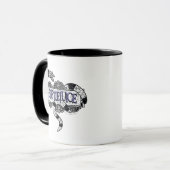 Mug Beetlejus | Vapeur de sable enroulé sur le logo Be (Devant gauche)
