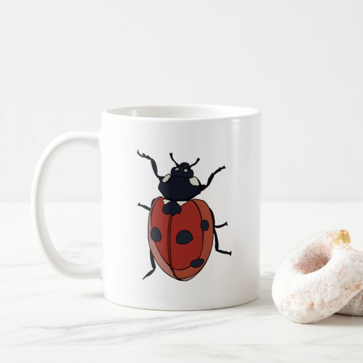 Mug Beetles Insectes Ladybug Beetles (Avec donut)
