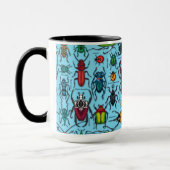 Mug Beetons sur bleu (Gauche)