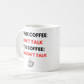 Mug Before Coffee Don't Talk - Funny Sarcastic (Devant gauche)