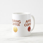 Mug Before During After Coffee Mood Vector Art (Devant droit)