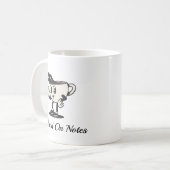 Mug Behind On Notes Coffee Mug, Retro Therapist coffee (Devant gauche)