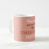 Mug Beige Elegant World Meilleur cadeau pour mariée (Devant gauche)