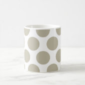 Mug Beige Polkadot de toile de jute (Centre)