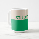 Mug Beige vert - Série naturelle (Devant gauche)