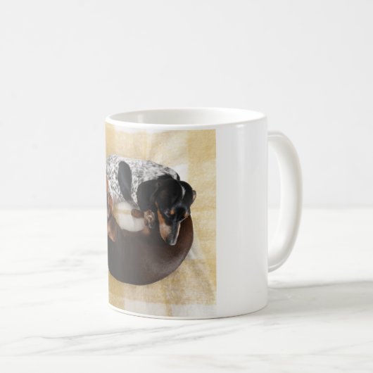 Mug Beignet de teckel (Devant droit)