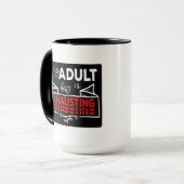 Mug Being An Adult Is Exhausting lustiges (Devant gauche)