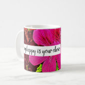 Mug Being happy is your choice blooming flower (Devant gauche)