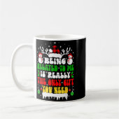 Mug Being Related To Me Funny Christmas For Women Men (Gauche)