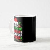 Mug Being Related To Me Xmas Pajamas Funny Christmas F (Devant gauche)