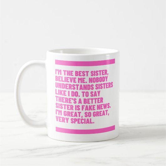 Mug Beleive Me Series - Meilleure soeur (Gauche)
