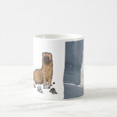 Mug Belette de neige de belette du feu (Centre)