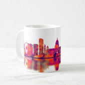 Mug Belfast Northern Ireland Skyline (Devant gauche)