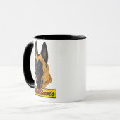 Mug Belge Malinois Headstudy (Devant gauche)