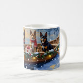 Mug Belgian Malinois Christmas Boat Holiday (Devant droit)