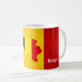 Mug Belgique Drapeau Patriotique cadeau (Devant droit)