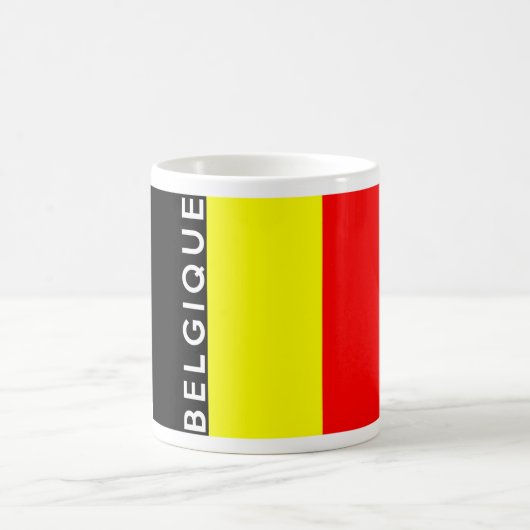 Mug belgique pays français nom du texte (Centre)