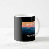 Mug Belgrade Montana coucher de soleil (Devant droit)