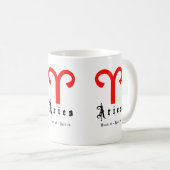Mug Bélier, 21 mars - 19 avril (Devant droit)