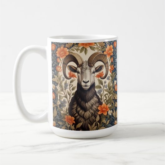 Mug Bélier à grande corne magnifique inspiré de Willia (Gauche)