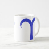 Mug Bélier en bleu (Devant droit)