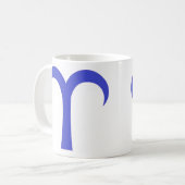 Mug Bélier en bleu (Devant gauche)