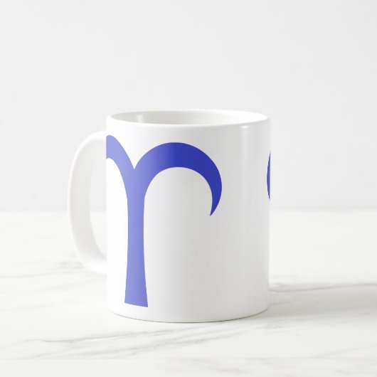 Mug Bélier en bleu (Devant gauche)