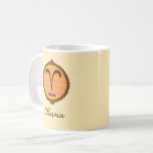 Mug Bélier Groovy Personnalisé (Devant gauche)
