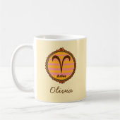 Mug Bélier Groovy Personnalisé (Gauche)