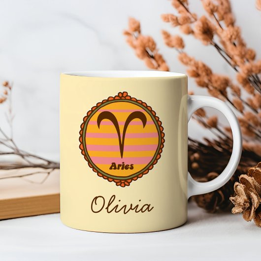 Mug Bélier Groovy Personnalisé
