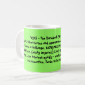 Mug BÉLIER - le casse-cou (21 mars - 19 avril) Ener… (Devant gauche)