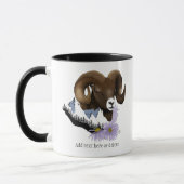 Mug Bélier majestueux de gros mouton brun de montagne (Gauche)
